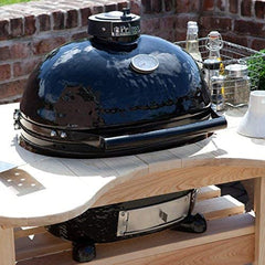 Primo Oval Junior 200 Ceramic Kamado Grill With Stainless Steel Grates - 774 - Fireplace Choice