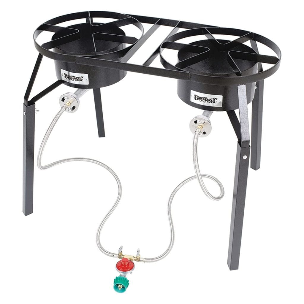 Bayou Classic Dual Burner High Pressure Outdoor Propane Gas Cooker