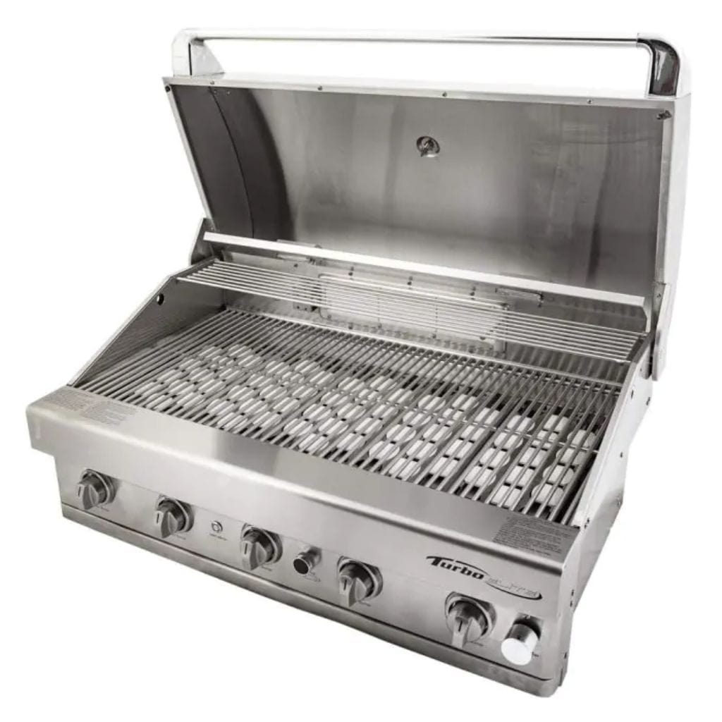Turbo Grills 38 5 Burner Turbo Elite Built In BBQ Natural Gas Grill