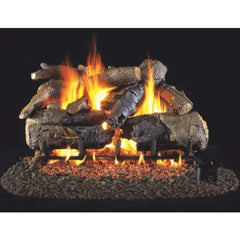 Real Fyre 18" Charred American Oak Gas Log Set - Fireplace Choice